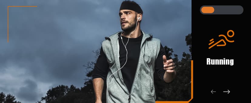 Braylin Men's Headbands, 3-Pack Head Band for Men, Sport Sweatbands for Running Fitness Yoga Cycling, Sweat Wicking Non Slip