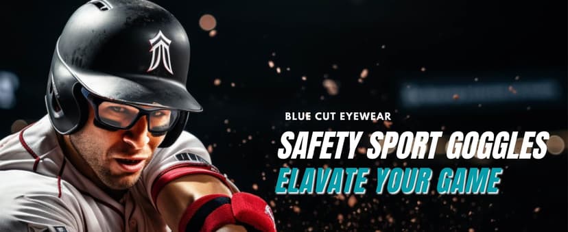 BLUE CUT Sports Protection Goggles, Anti-Fog Lenses Safety Glasses for Basketball, Pickleball and All Outdoor Sports