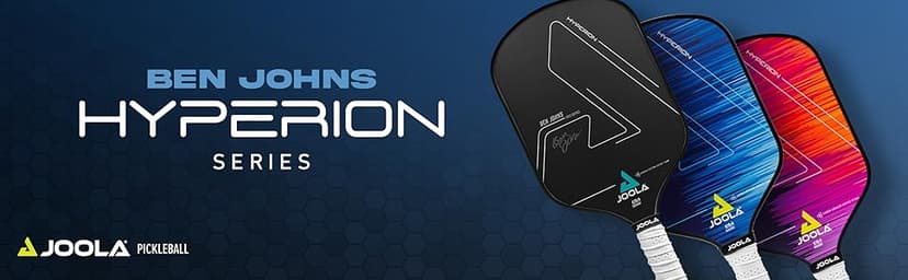 JOOLA Ben Johns Hyperion Pickleball Paddle - Carbon Surface & Sure-Grip Elongated Handle - Increased Power and Spin - Carbon Fiber Pickleball Paddle - Honeycomb Polypropylene Core - USAPA Approved