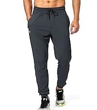 G Gradual Men's Sweatpants with Zipper Pockets Tapered Joggers for Men Athletic Pants for Workout, Jogging, Running