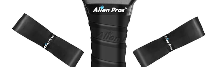 ALIEN PROS Pickleball Overgrip (4-Pack) with Ridges for Better Grip Control - Precut and Dry Feel Pickleball Grip Tape - Non-Slip Pickleball Paddle Grip Tape for High Performance