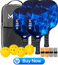 Pickleball Paddles, USAPA Approved Fiberglass Surface Pickleball Set with Pickleball Rackets, Pickleball Paddles Set for Men Women