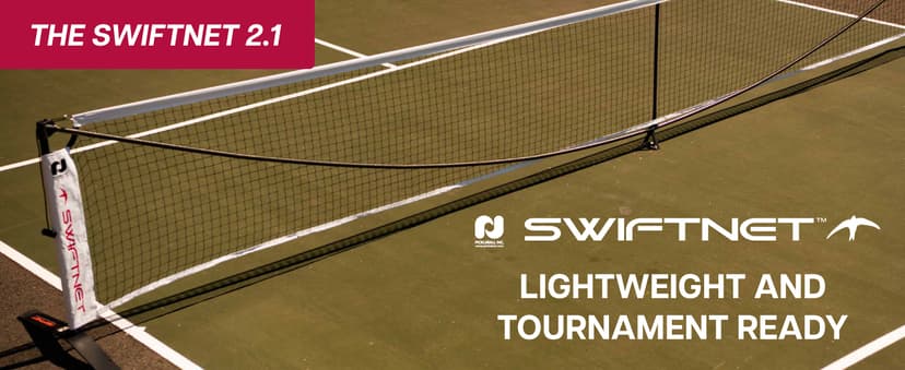 Swiftnet 2.1 Portable Pickleball net System - Durable and Lightweight Pickle Ball Net for Indoor and Outdoor Use Pickleball Nets for Competitive and Recreational Play