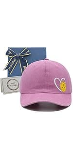 Pickleball Hat for Women Men, Adjustable Embroidered Heart Pickleball Baseball Cap