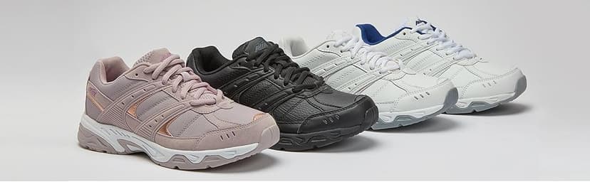 Avia Verge Womens Sneakers - Tennis, Court, Cross Training, or Pickleball Shoes for Women, Classic Black or Walking White Sneakers with Arch Support, Wide Width or Medium