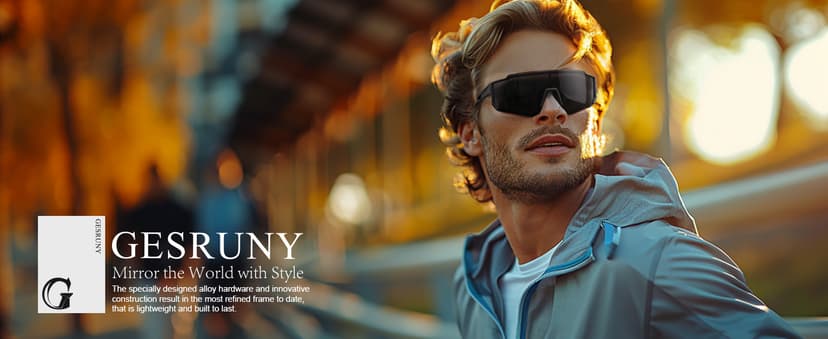 Polarized Sport Sunglasses for Men and Women, Lightweight TR90 Sun Glasses with UV Protection for Cycling Running