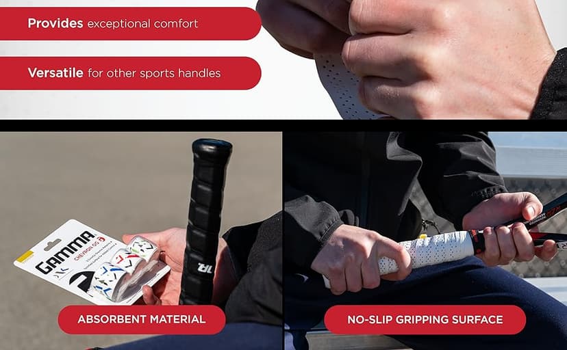 Sports Supreme OG, Tennis Overgrip, Pickleball, Squash, Badminton, and Racquetball Racquets, Grip for Hunting, Hockey, Baseball, Multiple Colors and Sizes, Versatile