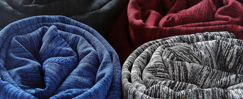 5 Pack Men’s Active Quick Dry Crew Neck T Shirts | Athletic Running Gym Workout Short Sleeve Tee Tops Bulk