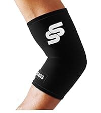 Sleeve Stars Tennis Elbow Brace for Women - Adjustable Tennis Elbow Strap, Golfers Elbow Brace for Men, Counterforce Brace for Tennis Elbow for Tendonitis Relief, Fits 9"-23" (Single/Black)
