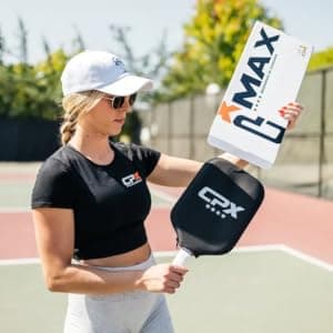 CPX MAX Black Raw Carbon Fiber T700 Pickleball Elongated Paddle Racket - Professional Grade, 14mm Core Thickness, Comfortable Tennis Style Grip - Durable Designed in Chicago, USA