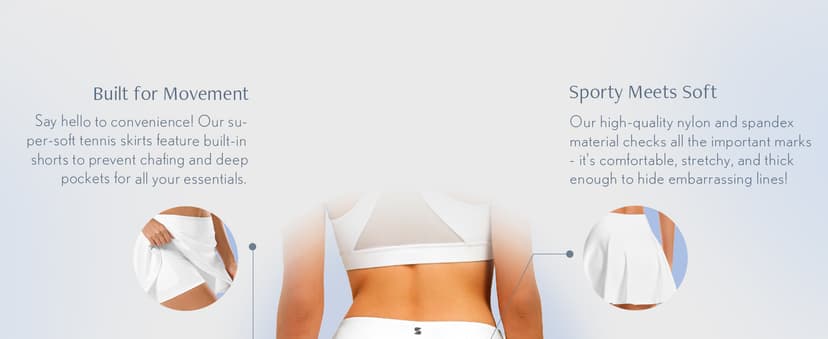 Stelle Women Tennis Skirt Golf Skorts Athletic High Waisted with Pockets Inner Shorts Sport Workout Pleated Pickleball