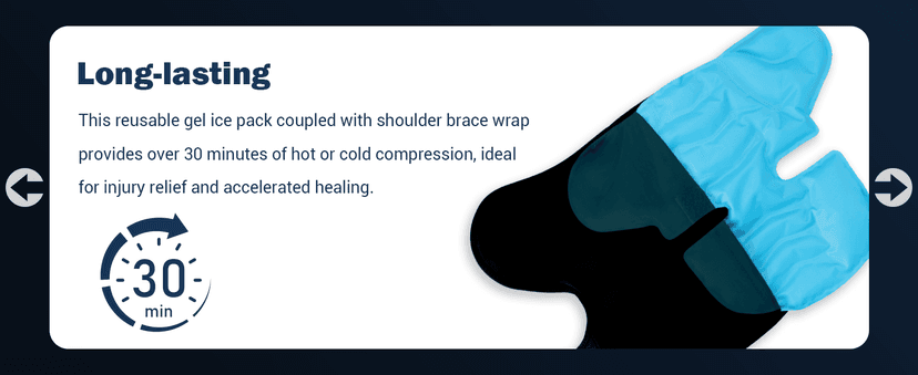 Comfytemp Shoulder Ice Pack Wrap, FSA HSA Eligible, Shoulder Brace with Gel Ice Pack for Injuries Reusable, Physical Therapy Cold Compression Sleeve for Arm Rotator Cuff Pain Relief, Surgery Recovery