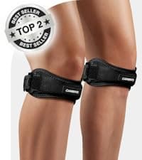 CAMBIVO 2 Pack Knee Braces for Women and Men, Patella Knee Support Strap, Basketball, Running, Hiking, Volleyball, Tennis, Squats