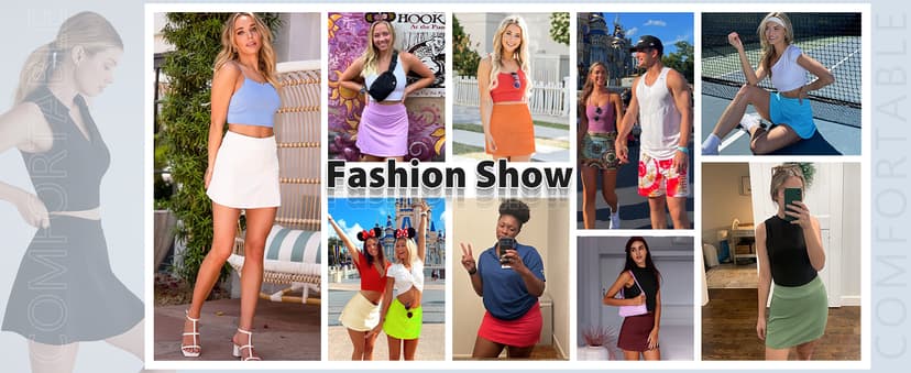 LouKeith Tennis Skirts for Women Golf Athletic Activewear Skorts Mini Summer Workout Running Shorts with Pockets