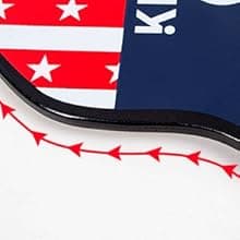 Kmise Pickleball Paddles Set of 4, 7.8oz Lightweight 9-ply Premium Wood Pickleball Racquet with 6 Indoor Outdoor Balls and Bag, Ergonomic Cushion Grip Pickleball Paddles Gifts for Men Women