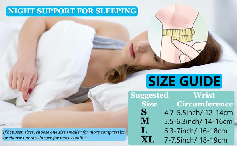 Wrist Compression Sleeve (4PCS), Soft Wrist Support Brace Wrist Bands for Tendonitis, Arthritis, Sprains Pain Relief, Elastic Carpal Tunnel Wraps Protector for Fitness, Sport, Weightlifting, Typing