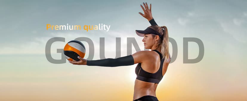 GOUNOD Sun Protection Cooling Compression Arm Sleeves For Men - Gardening Outdoors Sports Workouts volleyball arm sleeves