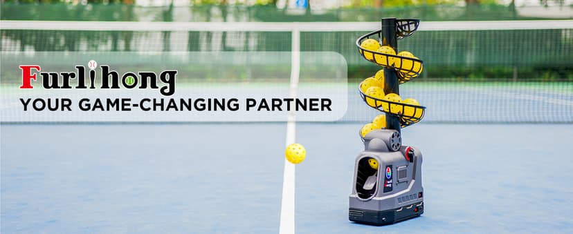 681PBH Pickleball Machine with Auto Swing, 3 Angles & 4 Speeds Adjustable, Portable Pickleball Launcher for Indoors & Outdoors Practice, Powered by Power Bank/Batteries/AC Power, for Beginners