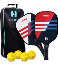 Helium Versus Pickleball Set - Pickleball Paddles with Honeycomb Core, Graphite Strike Face, and Premium Comfort Grip – 4 Balls and Convenient Sports Bag Included (Set of 2 or Set of 4 Paddles)