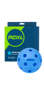 PCKL Optic Speed Pickleball Balls | Choose Indoor or Outdoor Pickleballs | USAPA Tournament Aproved | 4 Pack Crack-Resistant