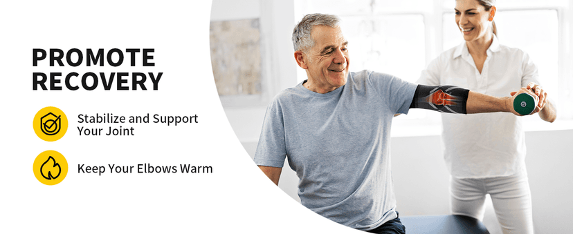 CAMBIVO 2 Pack Tennis Elbow Brace for Tendonitis and Tennis Elbow,Golfers Elbow, Arm Compression Sleeves for Women and Men, Bíceps Support Sleeve for Weightlifting, Basketball and Workout