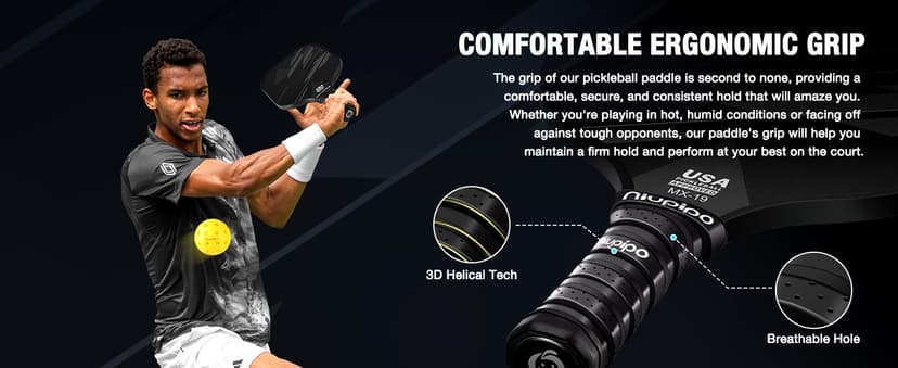 niupipo Pickleball Paddles Set of 2/4, USAPA Approved Lightweight Pickleball Rackets, Durable Fiberglass Surface with Polypropylene Honeycomb Core, Cushion Grip and Carry Bag