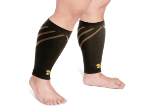 Calf Compression Sleeves for Men & Women - Leg Sleeve and Shin Splints Support - Ideal for Leg Cramp Relief, Varicose Veins, Running - 20-30mmHg Copper Infused Nylon by CopperJoint - Medium