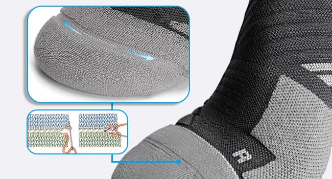 Hylaea No Show Running Athletic Anti-Blister Wicking Coolmax Socks, Seamless Anti-odor