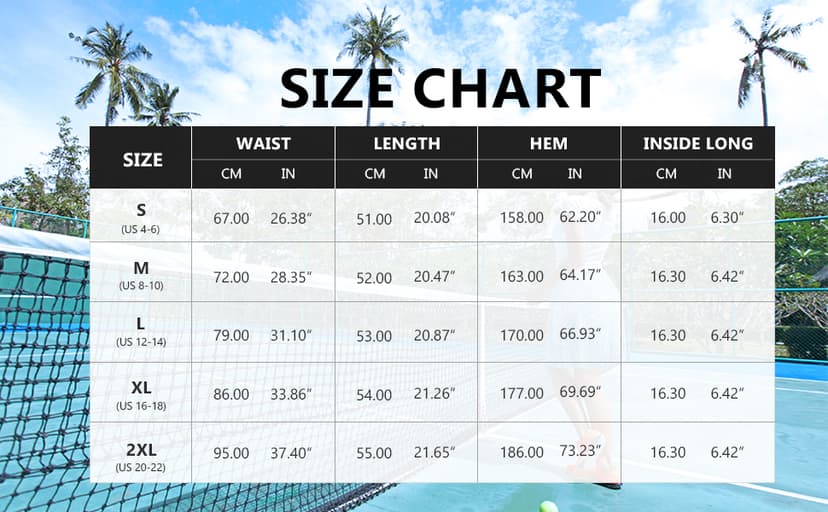 Fulbelle Golf Skorts Skirts for Women with 3 Pockets 20" Knee Length High Waisted Skorts