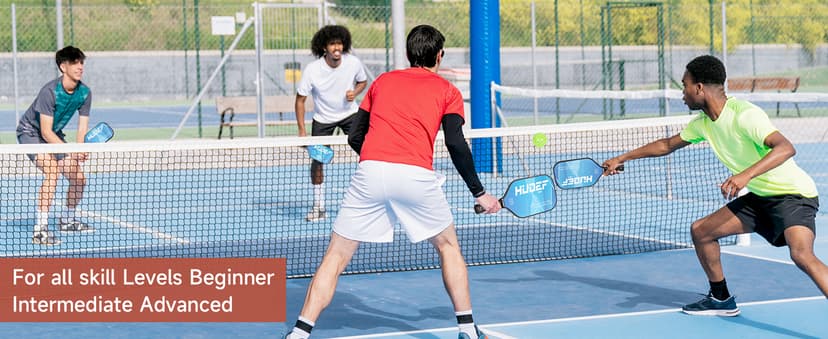 Pickleball Paddle USAPA Approved, Lightweight Carbon Fiber Face and Polypropylene Honeycomb Core Pickleball Racket with Cover, Elongated Handle and Cushion Comfort Grip Pickle Ball Paddle