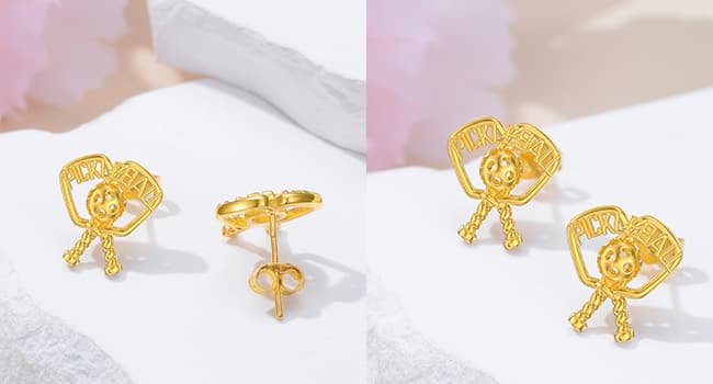 MONGAS Lotus/Cherry/Turtle/Seahorse/Ladybug/Daisy/Spike/Horse/Dachshund/Pickleball/Dragon/Earrings Sterling Silver Screw Back Stud Earrings Jewelry for Women