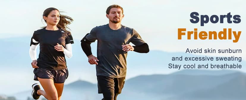 YQXCC 4 Pairs Arm Sleeves for Men Women, UPF 50 Cooling UV Sun Protection Sports Compression Sleeves