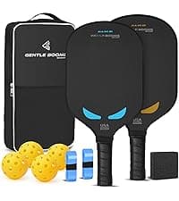 Pickleball Paddles,USAPA Approved Titanium Aluminum Surface & Titanium Aluminum Core Pickleball Set,Pickle Ball Paddles Set of 2 for Men Women New Players