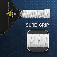 JOOLA Ben Johns Hyperion CGS Pickleball Paddle - Textured Carbon Grip Surface Technology for Spin & Control with Added Power - Polypropylene Honeycomb Core Pickleball Racket