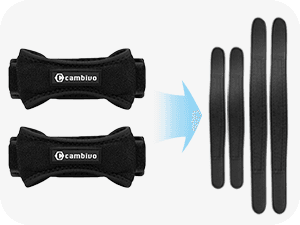 CAMBIVO 2 Pack Knee Braces for Women and Men, Patella Knee Support Strap, Basketball, Running, Hiking, Volleyball, Tennis, Squats