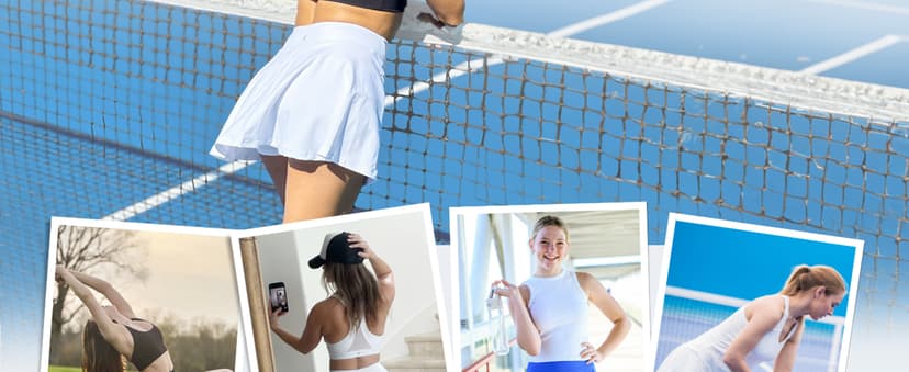 Stelle Women's Tennis Golf Skirts High Waisted with Pockets Inner Shorts for Athletic Skorts Sports Running Pickleball