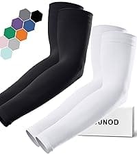 GOUNOD Sun Protection Cooling Compression Arm Sleeves For Men - Gardening Outdoors Sports Workouts volleyball arm sleeves