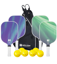 Helium Pro Carbon Fiber Pickleball Paddles - USAPA Certified - High-Spin Texture, Lightweight Honeycomb Core