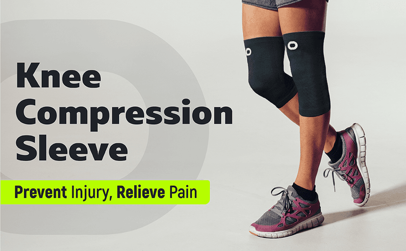 Crucial Compression Knee Sleeve (1 Pair) - Best Knee Braces for Knee Pain for Men & Women - Non-Slip Knee Support for Running, Weightlifting, Basketball, Gym, Workout, Sports