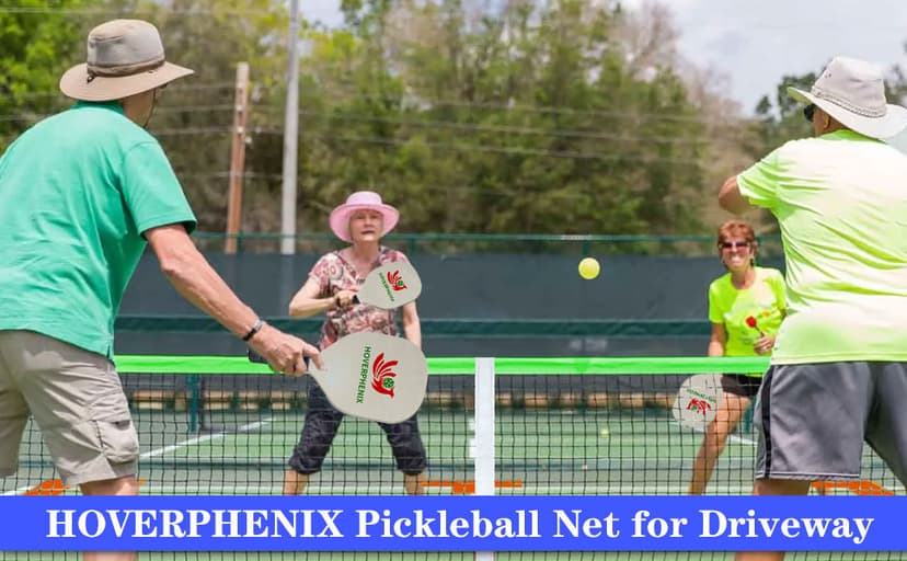 22FT Regulation Size Pickleball Net for Driveway, Outdoor Balls and Portable Carry Bag, Weather Resistance Strong Steel Frame