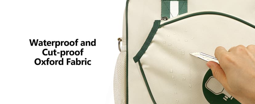 Newluck Pickleball Tote Sling Bag for Women/Men/Boy/Girl,Large Capacity,Adjustable Shoulder Strap with Fence Hook Accessories