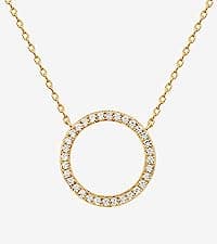 PAVOI 14K Gold Plated Dainty Cubic Zirconia Pendant Necklace for Women | Dot, Elephant, Butterfly, Pineapple, Lock, Knot, Palm Tree, Bow, Smiley Pendant | Layering Chain Necklaces