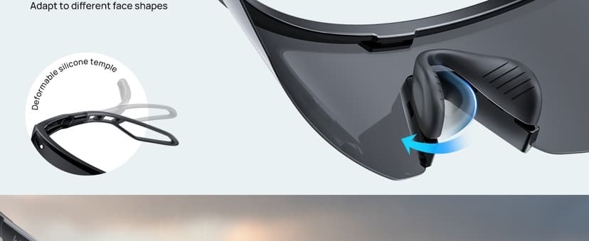 Lamicall Polarized Sports Sunglasses for Men Women, 24g, UV400 Protection Sun Glasses for Cycling Running Baseball Fishing