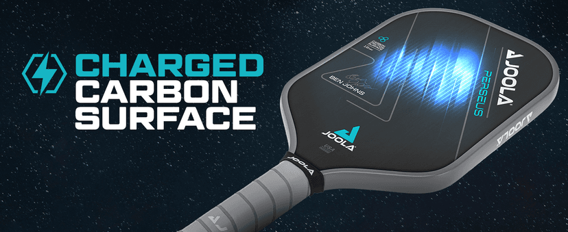 JOOLA Ben Johns Perseus Pickleball Paddle with Charged Surface Technology for Increased Power & Feel - Fully Encased Carbon Fiber w/Larger Sweet Spot - USAPA Approved