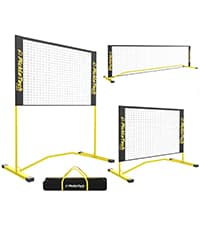 4.0 Slim Version 2in1 Portable Pickleball Nets Outdoor Game, 22ft 11ft Pickleball Net-USAPA Regulation Size-Half Court Pickle Ball Net System with Carrying Bag for Driveway