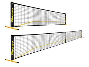 4.0 Slim Version 2in1 Portable Pickleball Nets Outdoor Game, 22ft 11ft Pickleball Net-USAPA Regulation Size-Half Court Pickle Ball Net System with Carrying Bag for Driveway