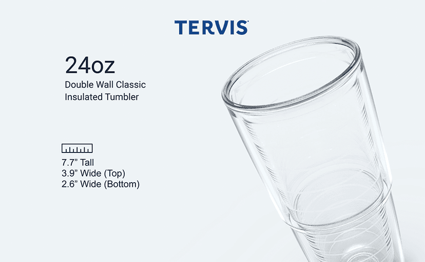 Tervis Pickleball Made in USA Double Walled Insulated Tumbler Travel Cup Keeps Drinks Cold & Hot, 24oz, Classic