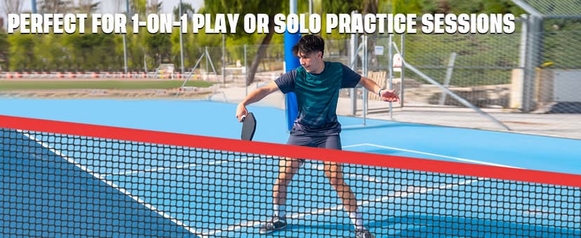 BAGAIL Portable Pickleball Net Set with Wheels, 22 FT Regulation Size & 11 FT Half Court Size 2-in-1 Pickle Ball Net with Ball Collector, Carry Bag, 4 Pickle Balls, Easy Setup for Outdoor Indoor