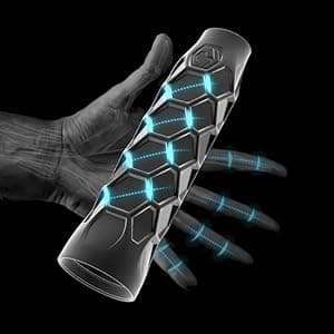 Pickleball Paddle Grip - 5.25in - Supports Tennis Elbow, Enhances Grip Strength, Reduces Vibration with Finger Support and Anti-Sweat Design