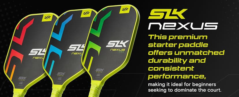 2025 SLK Nexus Pickleball Paddle | SpinFlex Surface and Graphite Pickleball Paddle Face | 13mm SX4 Polymer Core for Ultimate Consistency